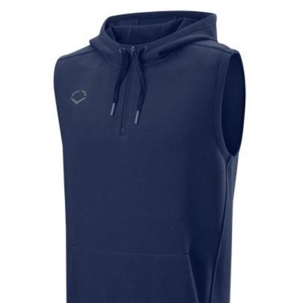 EvoShield Men's Sleeveless Pregame Training Hoodie - 2XL - Navy Blue - NWT